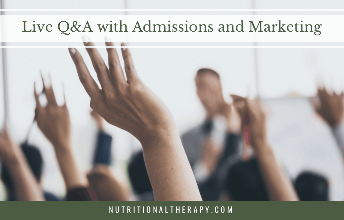 Live Q&A With Admissions And Marketing