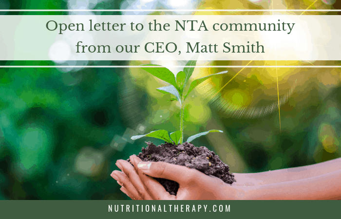 Open letter to the NTA community from our CEO, Matt Smith