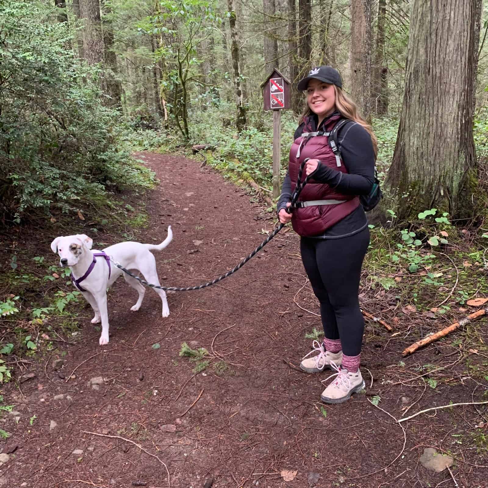 McLean, Courtney Hiking with piper